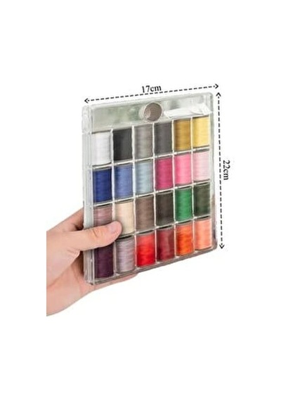 Dikiş Iplik Seti 24 Adt Dikiş Ipi Seti, 5 Adet Dikiş Iğnesi,yüksük, Dikiş Nakış Kiti,