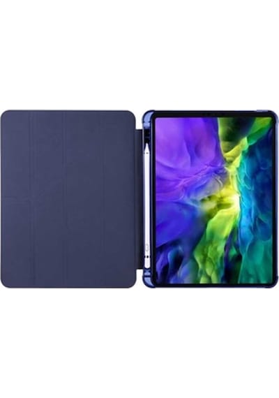 Apple Uyumlu iPad Pro 11 2.Nesil 2020 Kılıf Trifolding Kalem Bölmeli