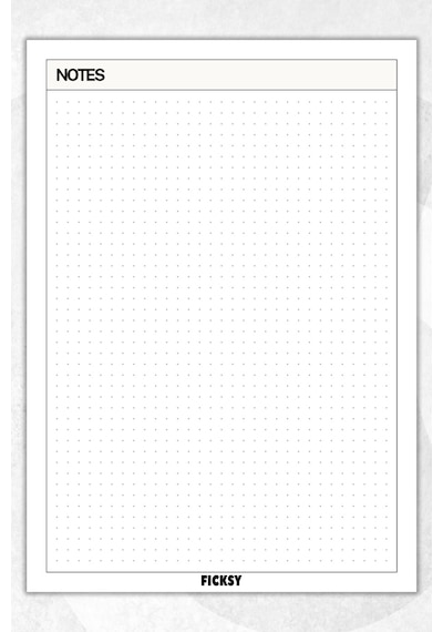 A5 Noktalı Bloknot Defter - 50 Yaprak - Memopad - Notepad - Not Defteri - Not Kağıdı Beyaz Beyaz