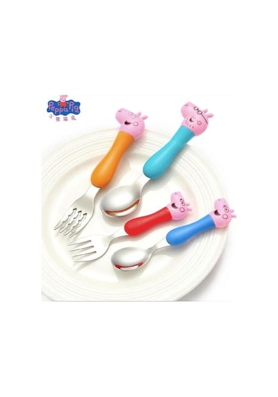 Peppa Pig Çatal Kaşık Seti - Çocuklar İçin