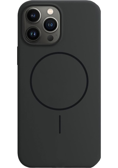 Bikapak Magsense Apple Uyumlu iPhone 14 Pro Max Siyah Kapak Siyah