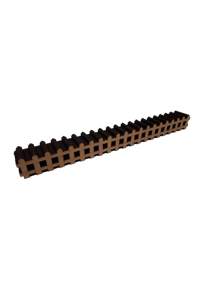 Ahşap Çit Boyanabilir Ahşap Model Çiti 3x30cm 10 Adet