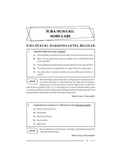 Hakimlik İcra Ve İflas Hukuku Soru Bankası 22. Baskı Monopol Yayınları