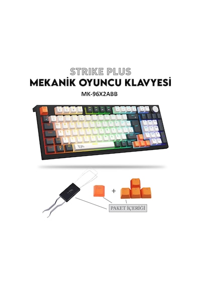Mavi Switch, Hot Swap, Eva Süngerli - Rgb Kablolu Mekanik Oyuncu Klavyesi, Knob Kontrollü Ses Ve Işık Ayarı, Numpadli Full Size Gaming Keyboard, Türkçe Q Klavye, Gasket Yapı Rgb Gaming Kablolu Klavye Mavi Switch, Hot Swap, Eva Süngerli - Rgb Kablolu Mekanik Oyuncu Klavyesi, Knob Kontrollü Ses Ve Işık Ayarı, Numpadli Full Size Gaming Keyboard, Türkçe Q Klavye, Gasket Yapı Rgb Gaming Kablolu Klavye