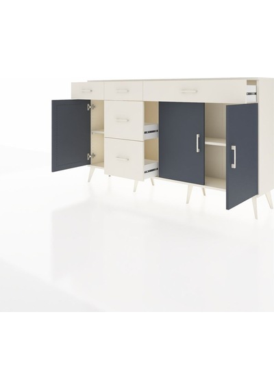 Arges Konsol 2 Raflı 5 Çekmeceli 3 Kapaklı 176x30x99 Aytaşı-antrasit/aytaşı Antrasıt/aytası - Aytası Arges Konsol 2 Raflı 5 Çekmeceli 3 Kapaklı 176x30x99 Aytaşı-antrasit/aytaşı Antrasıt/aytası - Aytası