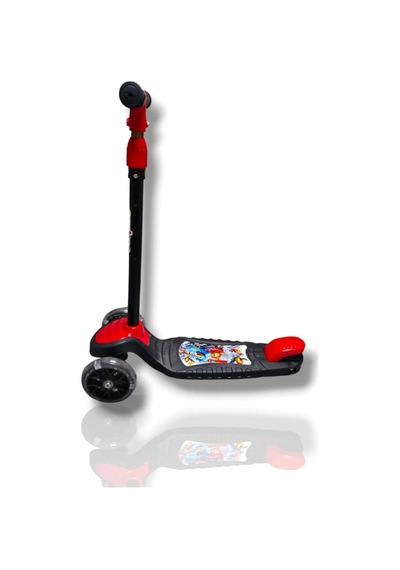 3 Tekerlekli Led Işıklı Çocuk Scooter Kırmızı