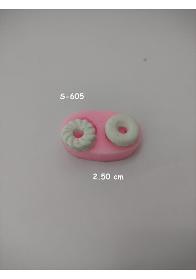 Ikili Mini Donat Silikon Kalıp