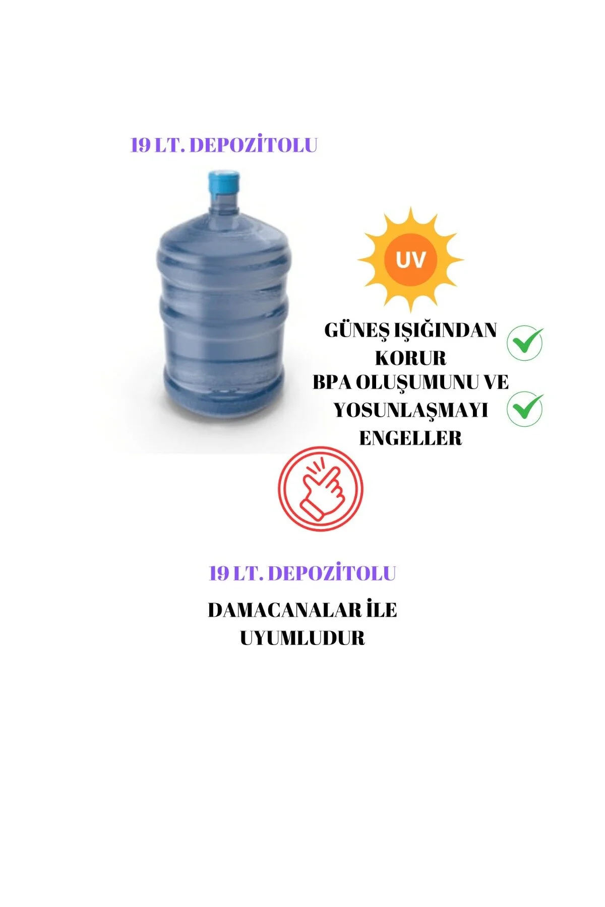 Ahşap Damacana Kılıfı 19 Lt Depozitolu Uyumlu Modern Şık Tasarım Pompa Hariç Siyah
