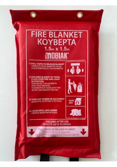 Mobıak Marka / İthal Yangın Battaniyesi 1,50x1,50 Soft Pack