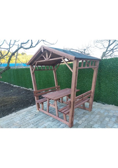 Kamelya Ahşap Pergola Bahçe P15 Maun