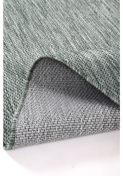 Konfor Halı Tema 9037 Yeşil Sisal Hasır İç Dış Mekan Kilim Dekoratif Bahçe Balkon Salon Halısı Yeşil