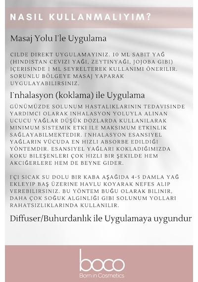 Boco Born In Cosmetics Itır + Portakal Saf Aromaterapi Uçucu Yağı 2 x 10 ML