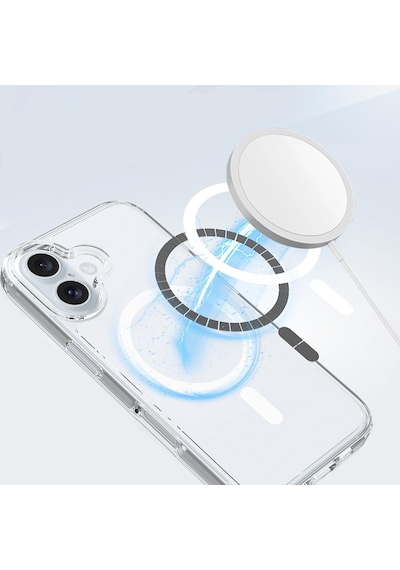 Bikapak Magsafe Aır Apple Uyumlu iPhone 16 Şeffaf Kapak
