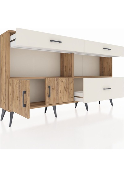 Arges Konsol 2 Raflı 3 Çekmeceli 2 Kapaklı 176x30x99 Çam-çam/aytaşı Atlas Çam/aytası - Atlas Çam Arges Konsol 2 Raflı 3 Çekmeceli 2 Kapaklı 176x30x99 Çam-çam/aytaşı Atlas Çam/aytası - Atlas Çam