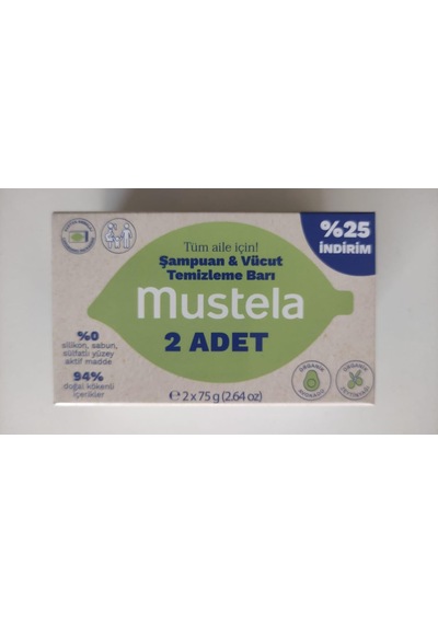 Yenidoğan Ve Bebek Katı Şampuan & Vücut Temizleme Barı 2 X 75 G Avantajlı Paket