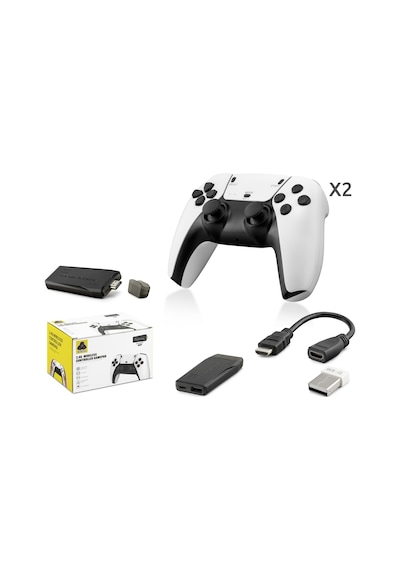 Hadron Hd331 Retro Oyun Stick Hdmı Çift Gamepad Seti 2.4g Kablosuz - Beyaz