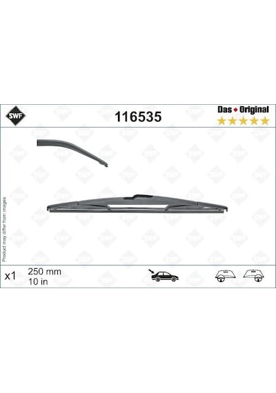 Valeo 116535 Arka Cam Silecek Süpürgesi Opel Astra K 15 21 Insıgnıa B 17 Swf 250mm 13464219