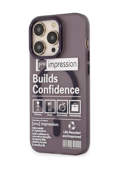 Newface Apple İphone 14 Pro Kılıf Apollo Magneticsafe Desenli Kapak - Apollo Mor - 6