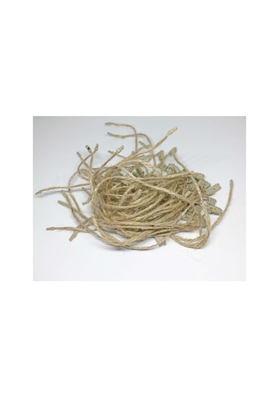 Kraft Kilitli Etiket Bağlama Hasır Ipi -jüt Ip 18 Cm 50 Adet - 694616541