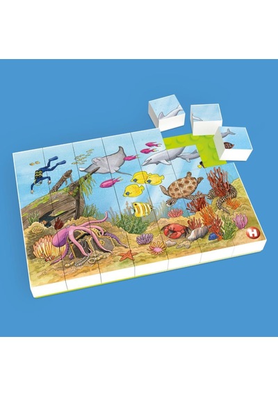 Hubelino 35 Parça Puzzle Renkli Sualtı Dünyası 410160
