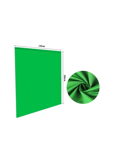 150 200cm T Stand Bar Fon Tutucu + Yeşil Fon Perde Greenbox Background Backdrop Çekim T-shape