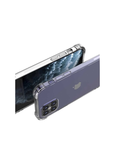 Apple Uyumlu iPhone 12 Pro Max Uyumlu Zore Nitro Anti Shock Silikon-renksiz Renksiz -