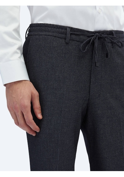 Kip Siyah Desenli Modern Fit Takım Elbise