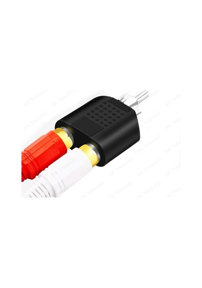 RCA Erkek to 2 RCA Dişi Ayırıcı Adaptör