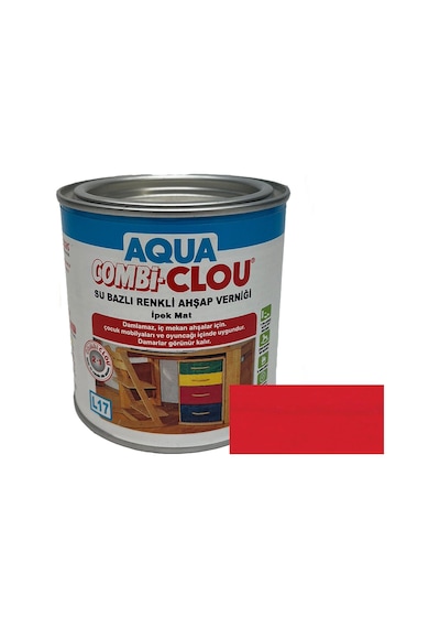 Su Bazlı Vernikler 375mll17 Nr:01 Kırmızı Su Bazlı Renkli A. Verniği 375ml-4703