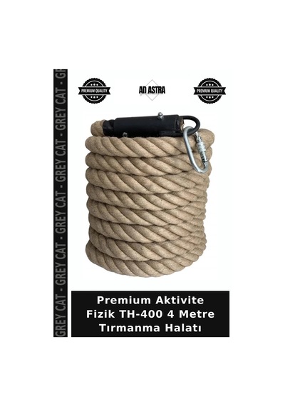 Premium Aktivite Fizik Th-400 4 Metre Tırmanma Halatı Çok Renkli