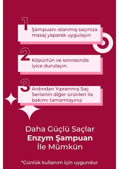 Enzym Cosmetics Kıvırcık Ve Dalgalı Saçlar İçin Saç Bakım Şampuanı 400 ML