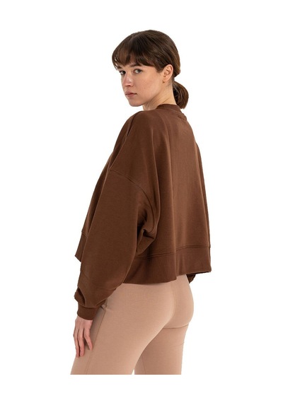 Inguz Oversize Sweatshirt Kahverengi