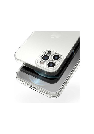 Apple Uyumlu iPhone 12 Pro Kılıf Zore Kamera Korumalı Süper Silikon Kapak Renksiz