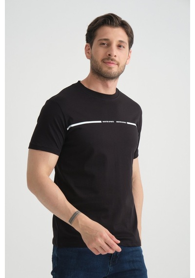 Shooter Sportwear Shooter Erkek T-shirt %100 Pamuk Nefes Alan Bisiklet Yaka Regular Fit Siyah Shooter Sportwear Shooter Erkek T-shirt %100 Pamuk Nefes Alan Bisiklet Yaka Regular Fit Siyah