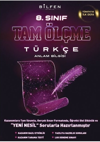 8.Sınıf Türkçe Tam Ölçme- Bilfen Yayınları