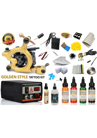Xl-749 Golden Style Dövme Makinası Seti Profesyonel
