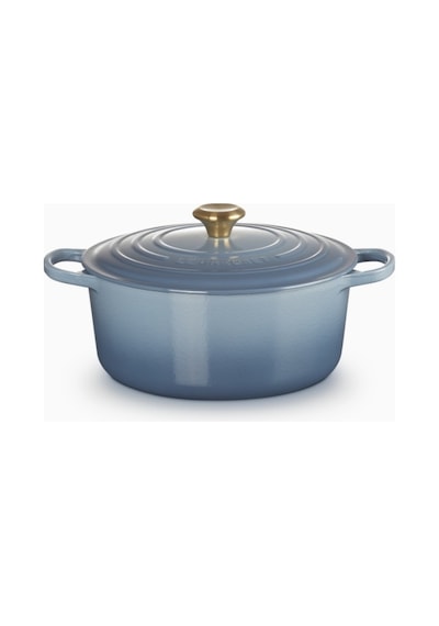 Le Creuset Yuvarlak Ikonik Lüks Döküm Tencere 28 Cm Açık Mavi