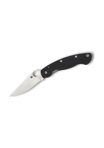 Spyderco Military Model Black G-10 Plainedge Kamp Çakı Siyah