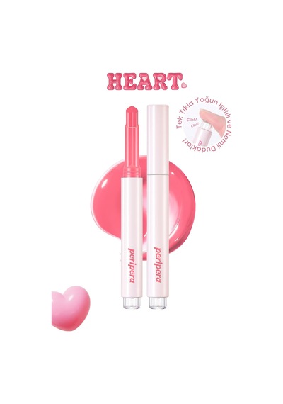 Yoğun Nemlendirici, Parlak Bitişli Balm Heart Jam Glow Lip 2 Berry Milktea
