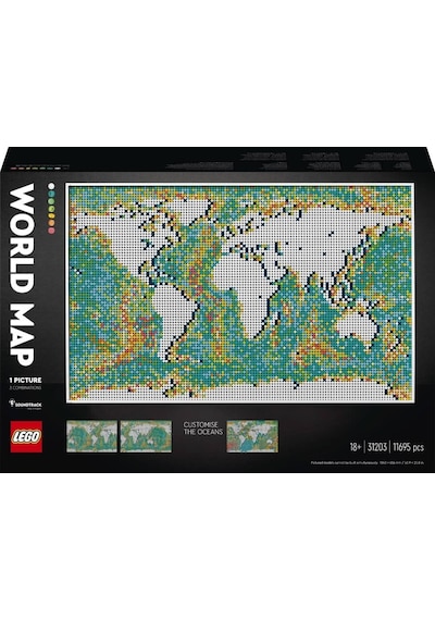 LEGO® Art 31203 Dünya Haritası 11695 Parça