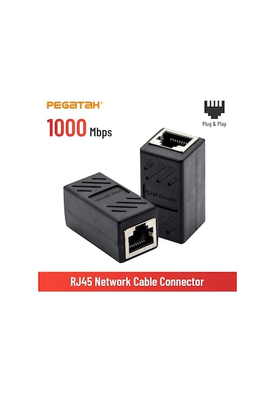 Rj45 Dişi Dişi Cat5/6/7/8 Ethernet Lan Ağı Birleştirici Aparatı Internet Kablo Uzatıcı 10 Adet