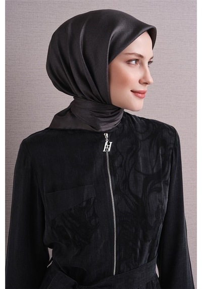 Armine İpek Eşarp 2027 Kış - 9601-54 Koyu Füme Sura