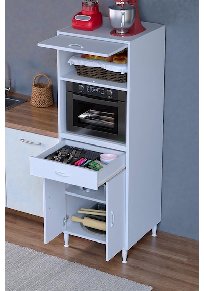 Eliusta Ora 48 Cm Derinlikte Beyaz Mutfak/kiler Dolabı 60x162,4x48 Cm 1 Çekmece 3 Kapak Modüler Dolap Beyaz Eliusta Ora 48 Cm Derinlikte Beyaz Mutfak/kiler Dolabı 60x162,4x48 Cm 1 Çekmece 3 Kapak Modüler Dolap Beyaz