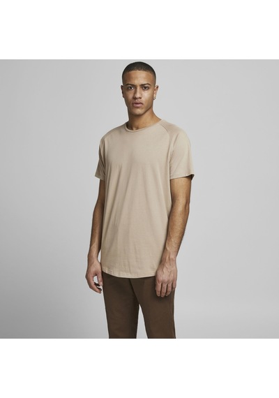 Jack & Jones Bisiklet Yaka Basic Tisört-Curved 12164936 Crockery Bej Jack & Jones Bisiklet Yaka Basic Tisört-Curved 12164936 Crockery Bej