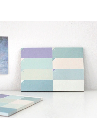 Pansy Daisy Paperways Palette Mini Haftalık Planlayıcı - Water Lilies Monet - Mini Haftalık Planlayıcı Açık Mavi