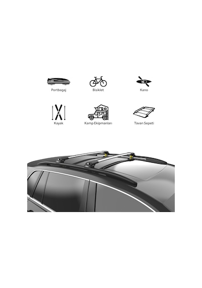 Renault Clio Stationwagon Mk4 2013-2023 Turtle Air1 Ara Atkı Gri