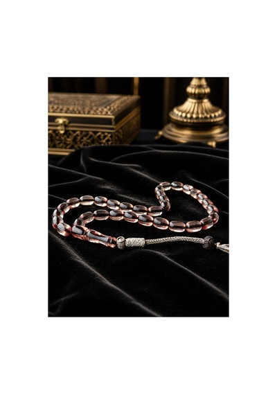 9-12 Mm Ateş Kehribar Tesbih Bakır Kazaz Püskül Koleksiyonluk & Günlük Kullanım Özel Tasarım Gri - 873549850 Gri - 873549850 Gri