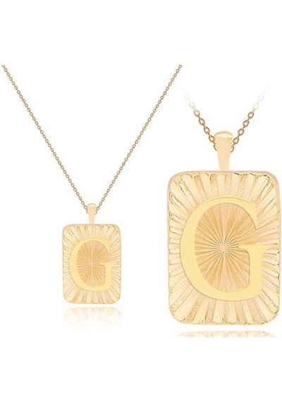 Diamond Line-Gülaylar - Sarı Altın 14 Ayar Harf Kolye N11.25167