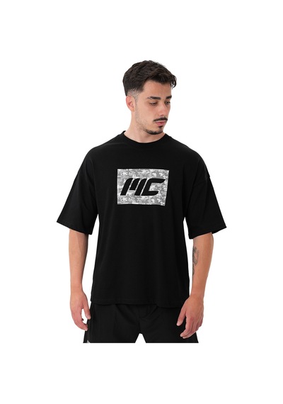 Musclecloth Tactical Heavyweight Oversize T-shirt Siyah Siyah