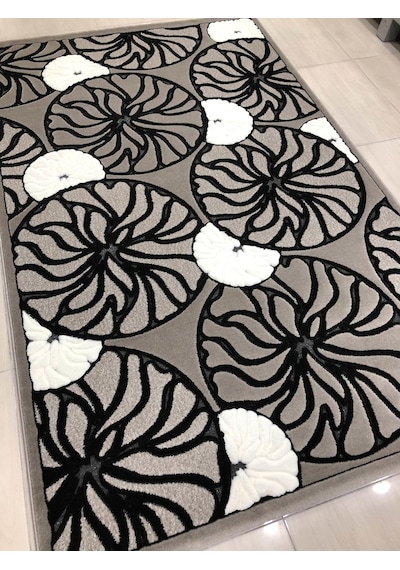 Kaşmir Halı Jade 146X233 Z 002-02 Gri Beyaz 4 M2 Halı !
